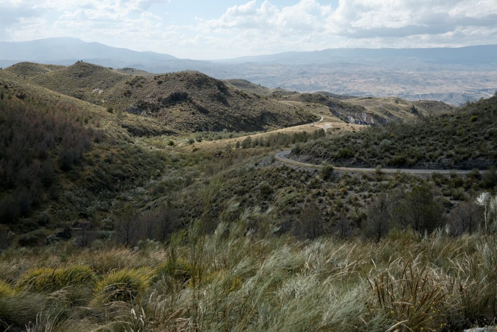 Dirt road in tabernas desert